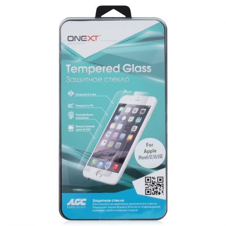 Защитное стекло Onext для Apple iPhone 5 / 5С / 5S / SE, прозрачное