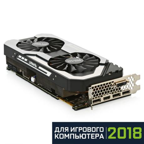 Видеокарта Palit GeForce® GTX 1080, PA-GTX1080 JetStream, 8ГБ, GDDR5X, Retail