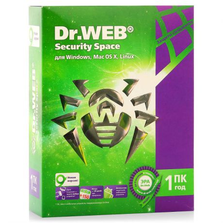 антивирус Dr.Web Security Space 1 ПК 1 год [BHW-B-12M-1-A3]