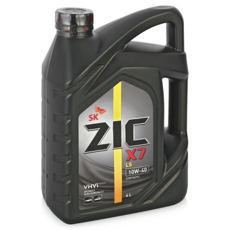Моторное масло ZIC X7 LS 10W-40 4л синтетическое