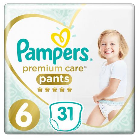 Трусики-подгузники Pampers Premium Care Pants 6 (15+ кг), 31 шт