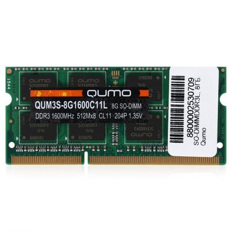 SO-DIMM DDR3L, 8ГБ, Qumo