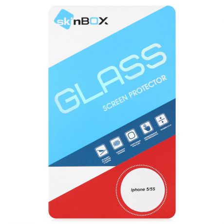 Защитное стекло SkinBox для Apple iPhone 5 / 5C / 5S / SE, прозрачное