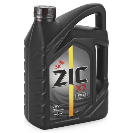 Моторное масло ZIC X7 5W-40 4л синтетическое