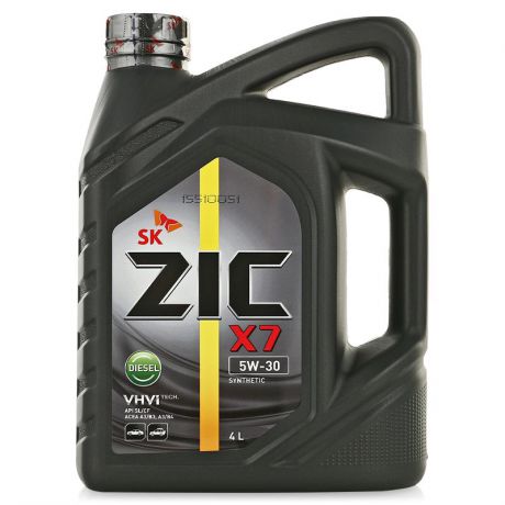 Моторное масло ZIC X7 DIESEL 5W-30 4л синтетическое