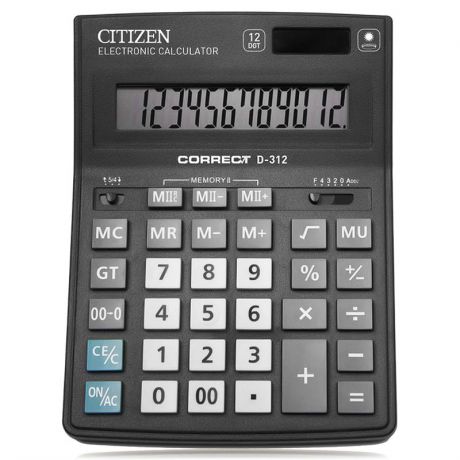 калькулятор Citizen Correct D-312