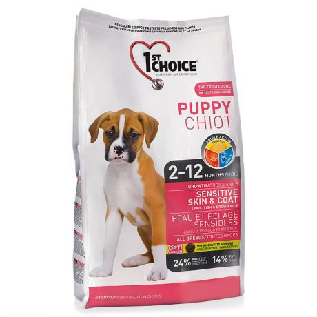 Корм 1st Choice Sensitive skin and coat ALL BREEDS for PUPPIES (14 кг)