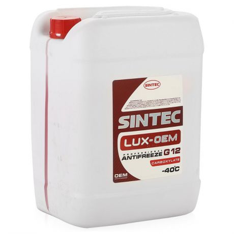 Антифриз Sintec Lux G12 красный, 10 кг
