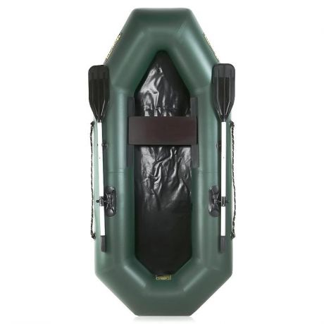 Лодка надувная Чирок 245 (натяжное дно, слань), зеленая