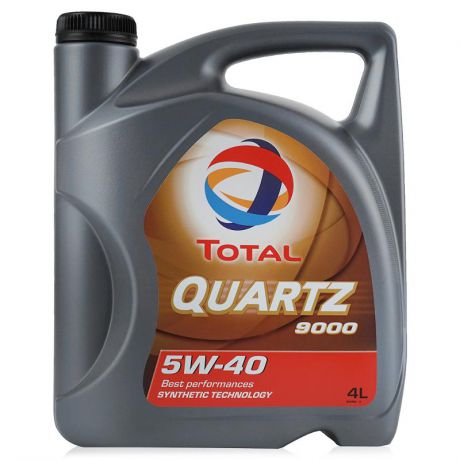 Моторное масло Total Quartz 9000 5W/40, 4 л, синтетическое