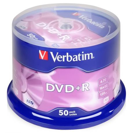 диски dvd+r 4.7Gb 16x Verbatim
