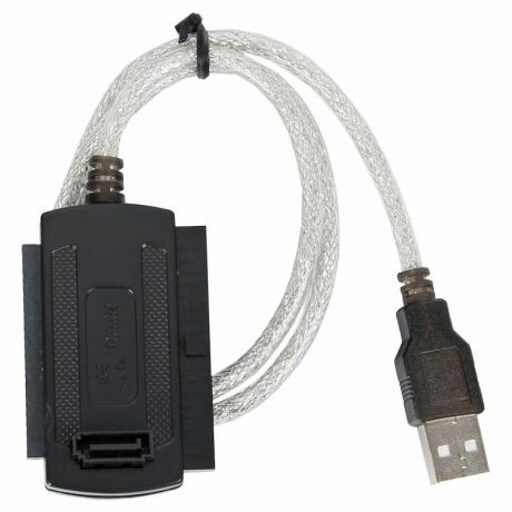 Кабель-адаптер VCOM USB2.0-SATA/IDE, [2.5"/3.5"], внешний БП [VUS7056]