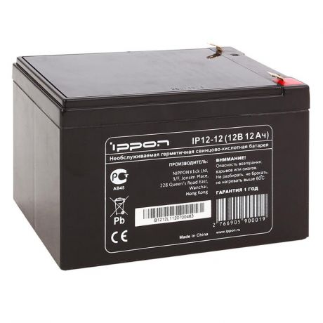 батарея аккумуляторная Ippon IP12-12 12V 12Ah