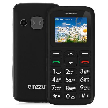 Мобильный телефон GINZZU R11 Dual Black, черный