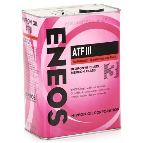 Жидкость для АКПП ENEOS ATF DEXRON-III, 4 л