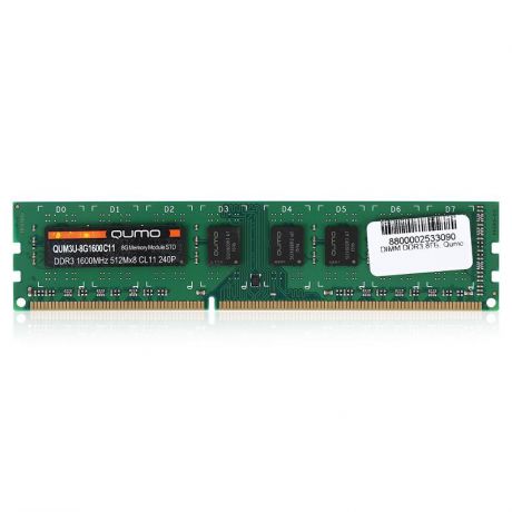 DIMM DDR3, 8ГБ, Qumo
