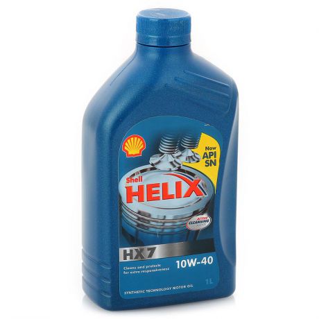Моторное масло Shell Helix HX7 10W/40, 1 л, полусинтетическое