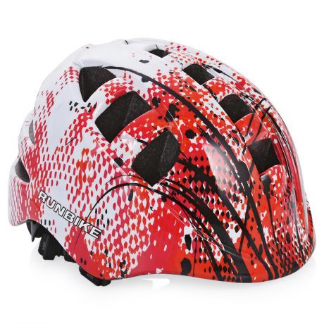Шлем детский Runbike, S (48-52см), красно-белый