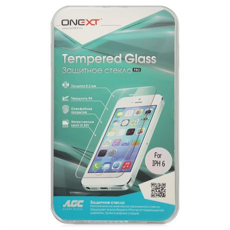 Защитное стекло Onext для Apple iPhone 6 / 6S / 7, прозрачное