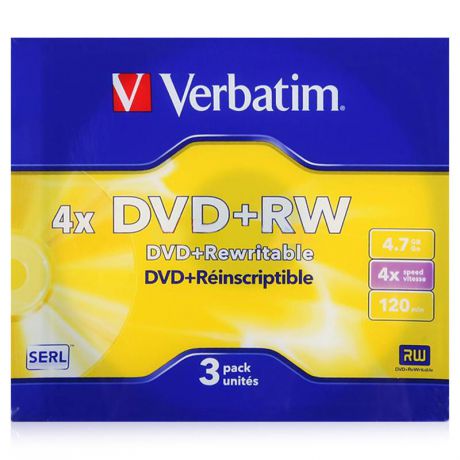 диски dvd+rw 4.7Gb 4x Verbatim