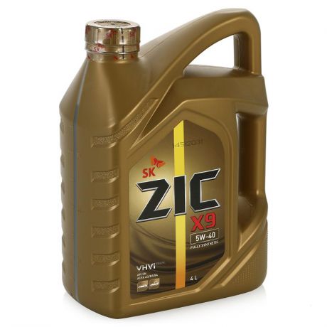 Моторное масло ZIC X9 5W-40 4л синтетическое