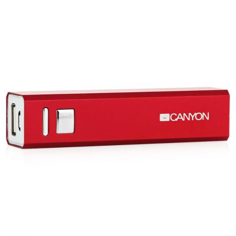 Внешний аккумулятор Canyon CNE-CSPB26R, 2600 мАч, красный