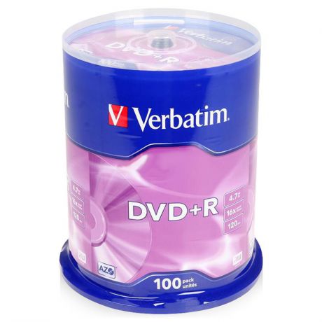диски dvd+r 4.7Gb 16x Matte Silver Verbatim