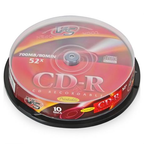 Диск CD-R 700Mb 52x CakeBox (10 шт) VS