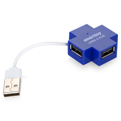 концентратор USB 2.0 Smartbuy SBHA-6900-B на 4 порта