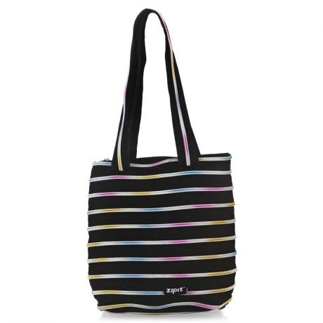 Zipit Сумка Premium Tote/Beach Bag - Black with Rainbow Teeth