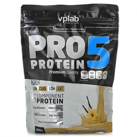 Протеин VP Laboratory Pro5 Protein (ваниль-крем) 500 г пакет