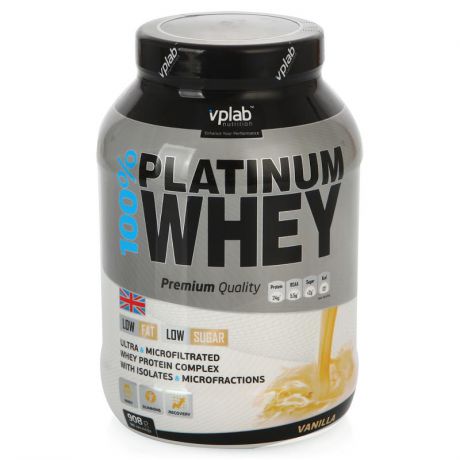 Протеин VP Laboratory 100 % Platinum Whey (ваниль) 910 г банка