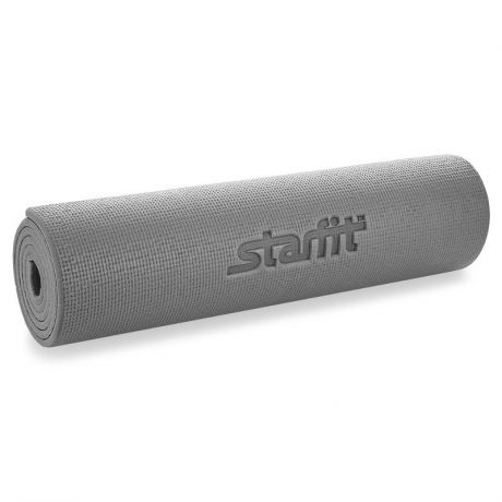 Коврик для йоги STARFIT FM-101 PVC 173x61x1,0 см, серый