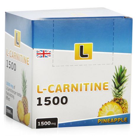 Л-карнитин VP Laboratory L-Carnitine 1500 (ананас) 20 ампул x 25 мл