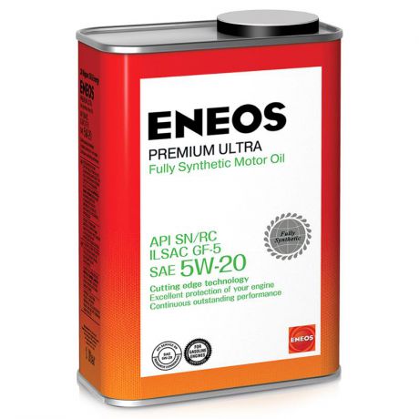 Моторное масло ENEOS Premium Ultra 5W20 SN, 1 л, синтетическое