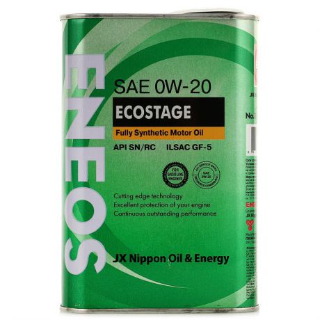 Моторное масло ENEOS Ecostage 0W20 SN, 1 л, синтетическое