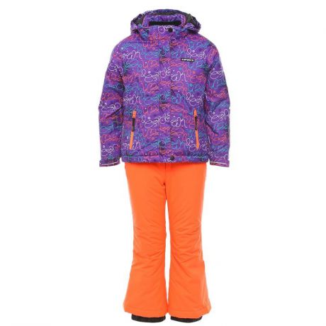 Костюм (куртка+брюки) для девочек Icepeak 452002654IV, цвет фиолетовый, р. 152, 100%полиэстер(740)