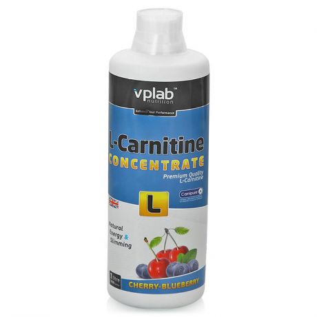 Л-карнитин VP Laboratory L-Carnitine Concentrate (вишня-черника) 1000 мл бутылка