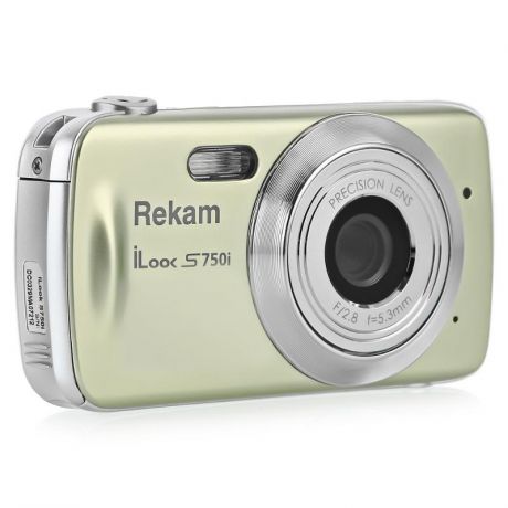 Компактный фотоаппарат Rekam iLook S750i золотистый