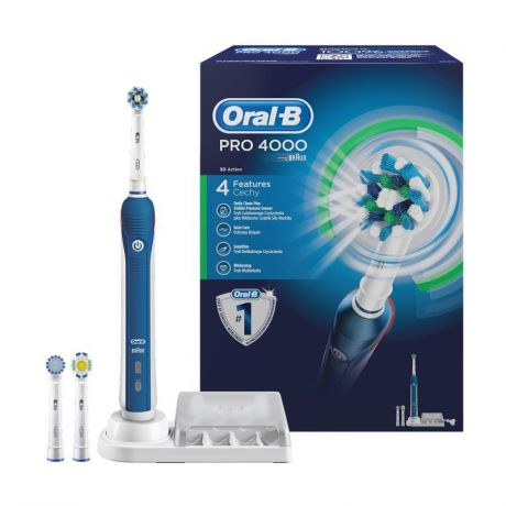 электрическая зубная щетка Oral-B PRO 4000, blue