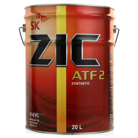 Трансмиссионное масло ZIC ATF 2, 20 л, синтетическое