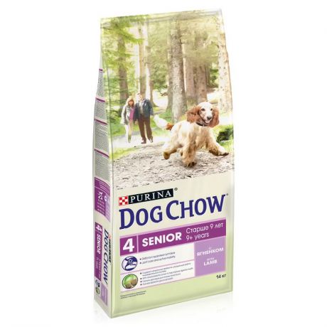 Корм DOG CHOW Senior с ягненком для собак пожилого возраста (14 кг)