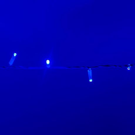 HiLightsDecor Гирлянда светодиодная, 120 LED, 12м, универсальная, белый провод, соединяемая до 20 гирлянд, синий