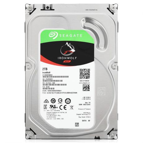 жесткий диск HDD 2ТБ, Seagate IronWolf, ST2000VN004