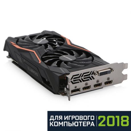 Видеокарта Gigabyte GeForce GTX 1050 Ti, GV-N105TG1 GAMING-4GD, 4ГБ, GDDR5, Retail