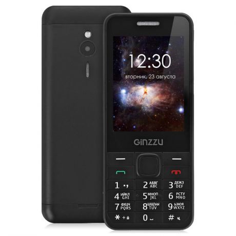 Мобильный телефон GINZZU M108 Dual Black