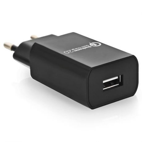 Сетевое зарядное устройство Hentington Qualcomm Quick Charge 2.0, 2.1A, 1 USB, черный