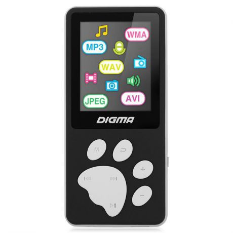 mp3 плеер Digma S3 4Gb черный/серый