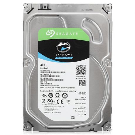 жесткий диск HDD 3ТБ, Seagate SkyHawk, ST3000VX010