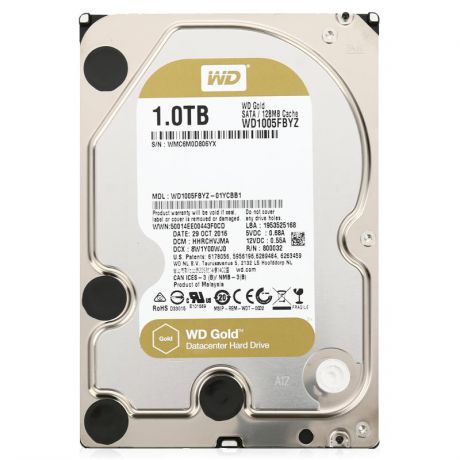 жесткий диск HDD 1ТБ, Western Digital Gold, WD1005FBYZ